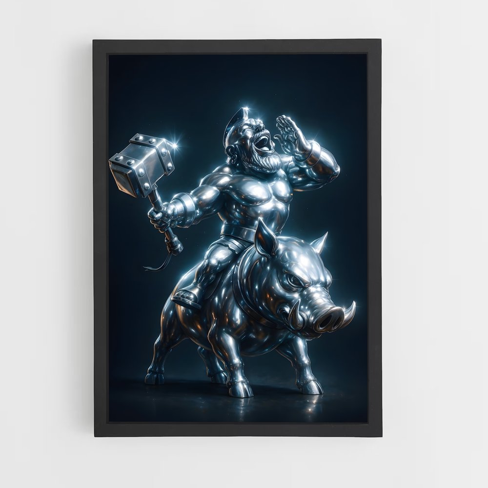 Poster Le Taureau de Fer – affiche Clash royale (vue 2)